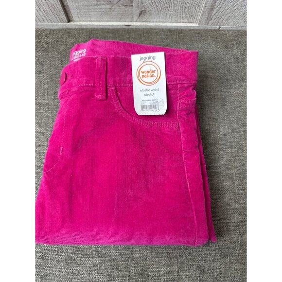 Wonder Nation Girls XL 14-16 Pink Corduroy Jeggings With Elastic Waist & Stretch - Picture 3 of 7
